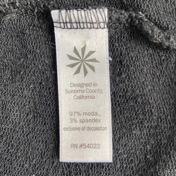 🆕 Athleta Women's Black Criss Cross Sweatshirt - Picture 7 of 11